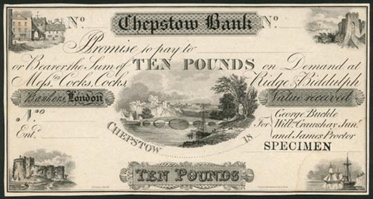 CHEPSTOW BANK NOTES 02 £10